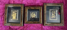 Vintage Toledo Bildkunst Bilder Set Damascene