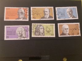 Collection de 6 Timbres DDR Rares - Musique & Science!