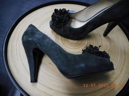 Peeptoe Pumps 37 Echt Leder Zara High Heels