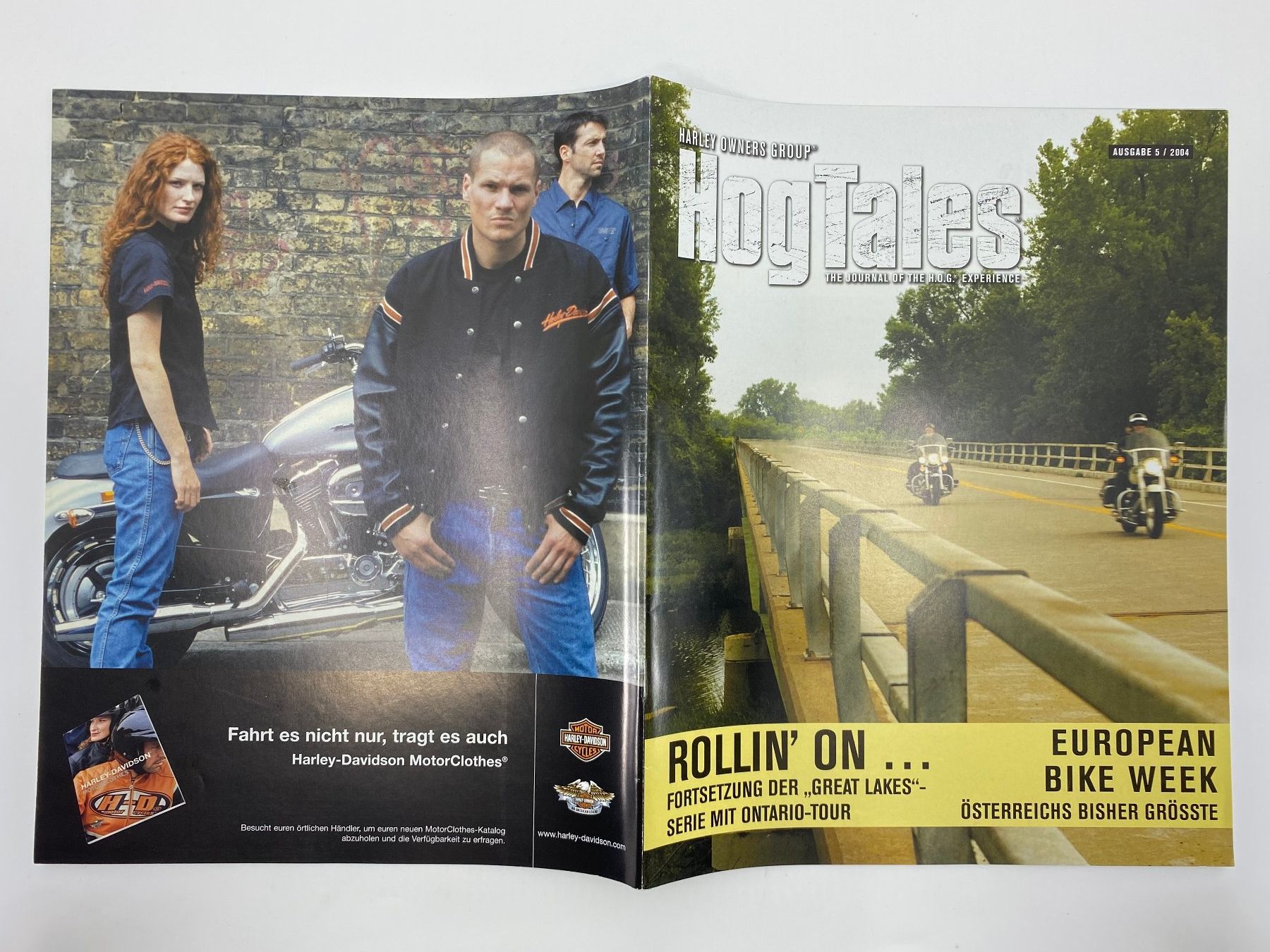 Riviste & Magazine: Harley Owners Group HOG Magazine  HogTailes 2003 - 2004 – Usato da Langwiesen venduto da Restposten-24 5