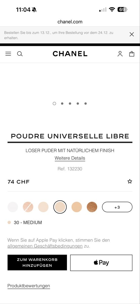 Chanel Make-up: Chanel poudre universelle - teinte 40 doré – Nuovo (secondo la descrizione) da La Sarraz venduto da Marina213 5