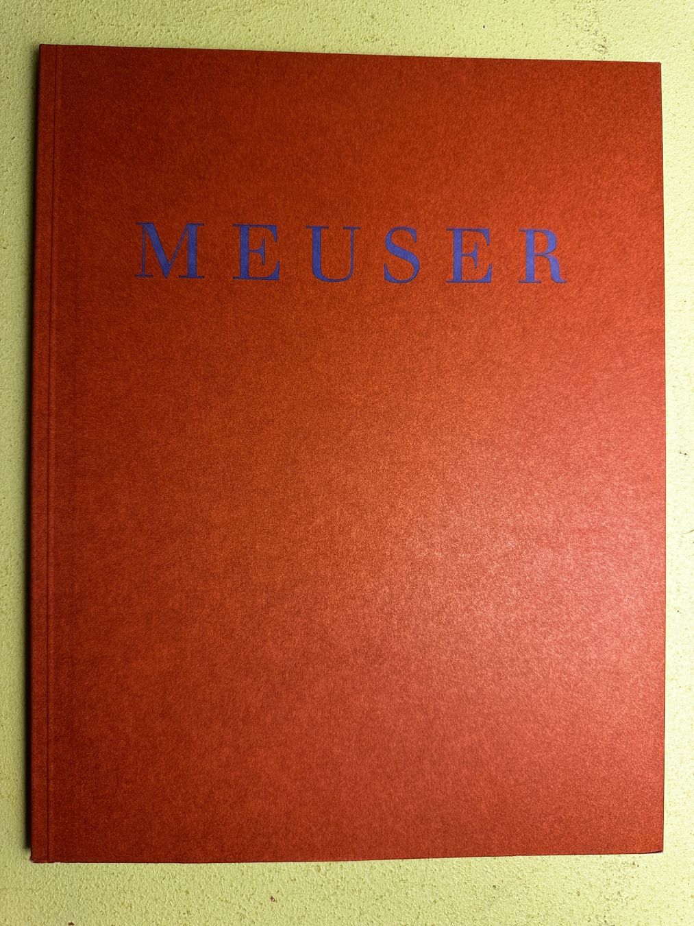 Libri: Meuser. Vorwort Bernhard Bürgi. d/e 1991 – Usato da Zürich venduto da allp