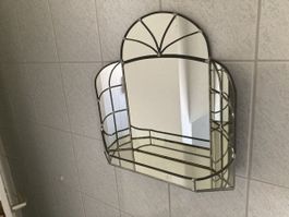 Spiegel mit Regal Art Deco