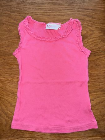Rosa Top, Inside, Gr. 110, Rüschen, ärmellos, Sommer!