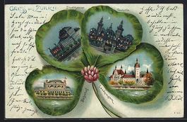 Litho Zürich, Bahnhof, Stadttheater, To