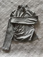 Pull gris col roulé femme, taille M