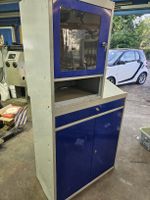 Werkstattschrank mit Pult blau grau gebraucht 180 cm