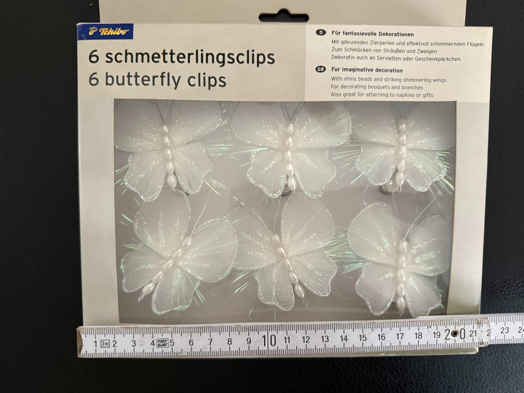 Tutte le decorazioni: 6 Schmetterlingsclips  butterfly clips  neu – Nuovo (secondo la descrizione) da Subingen venduto da ArtBead 3