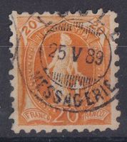 Schweiz 1888: Stehende Helvetia 66B - Kat. 160.--
