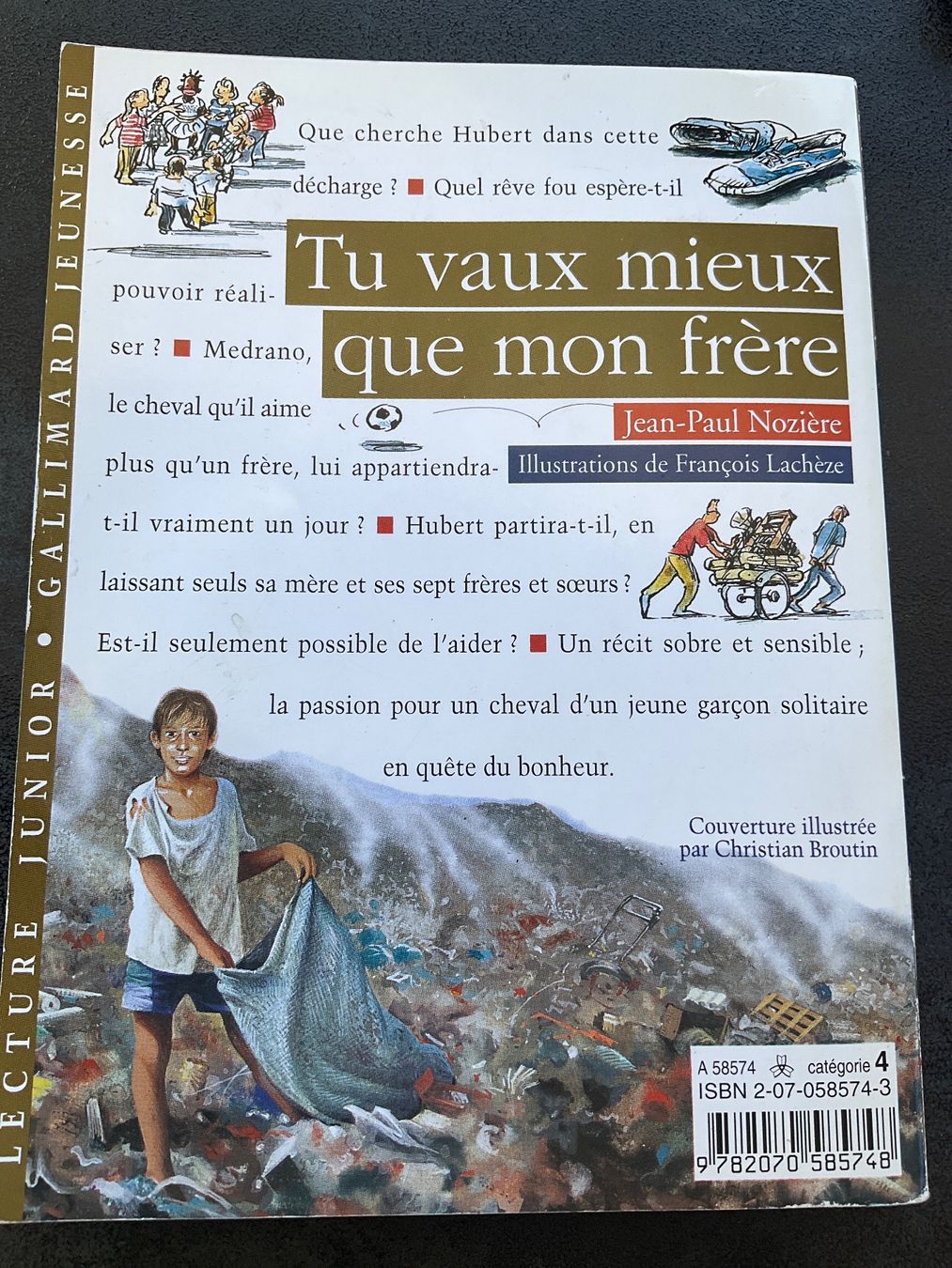 Libri: "Tu vaux mieux que mon frère" - Lecture junior – Usato da Avenches venduto da Lactobacille 3