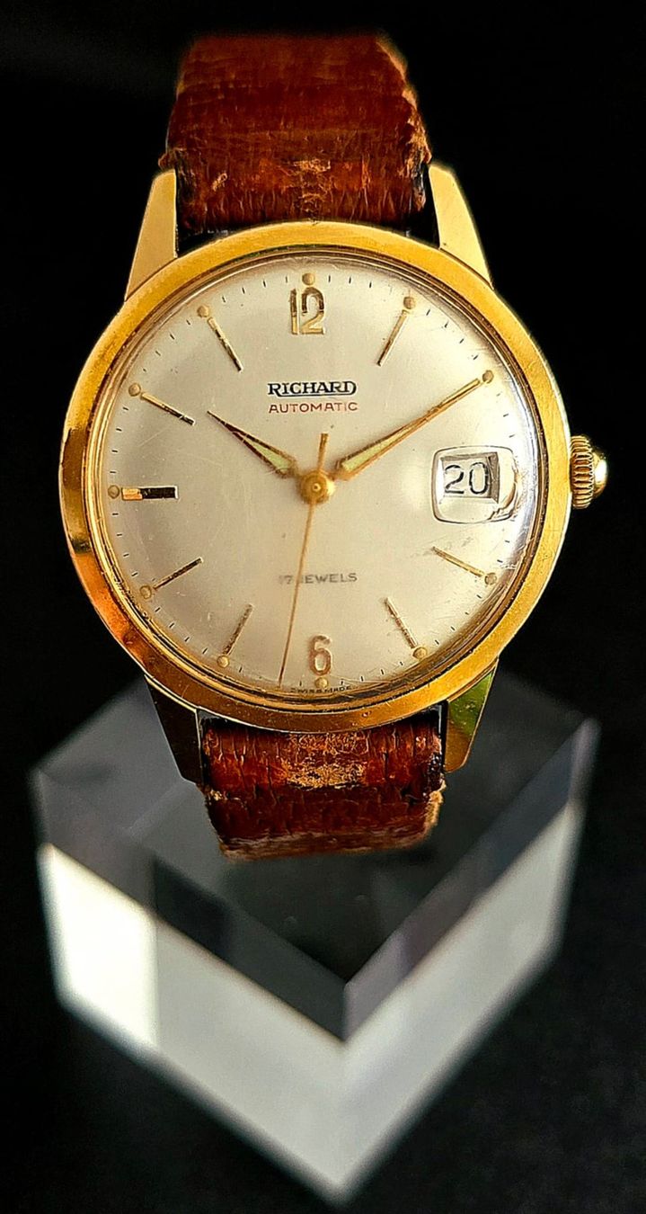 JeanRichard Orologi: VINTAGE RICHARD AUTOMATIC - DATE 17 JEWELS WATERPROOF – Usato da Neftenbach venduto da Taschen-Uhren 6