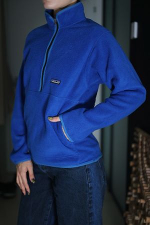 Patagonia Synchilla Fleece Pullover Damen Gr. S Blau