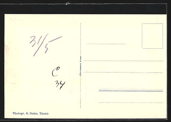 Cartoline postali: Thusis, Restaurant auf der Poststrasse – Usato da Berlin venduto da bartko-reher 1