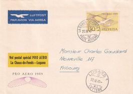 Sonderflug Pro Aero La Chaux-de-Fonds - Lugano 27.IV.49