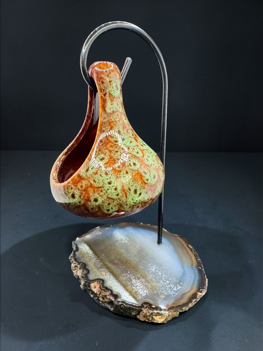 Minerali & Pietre curative: Duftlampe auf Achatplatte Nr. 4 – Nuovo e nell'imballaggio originale da Amden venduto da Energiearbeit.Laib 2
