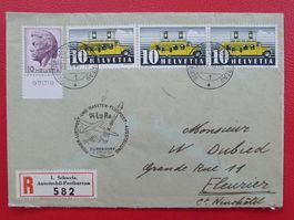 1946: Automobilpost beide Varianten mit RAKETENPOST, selten!