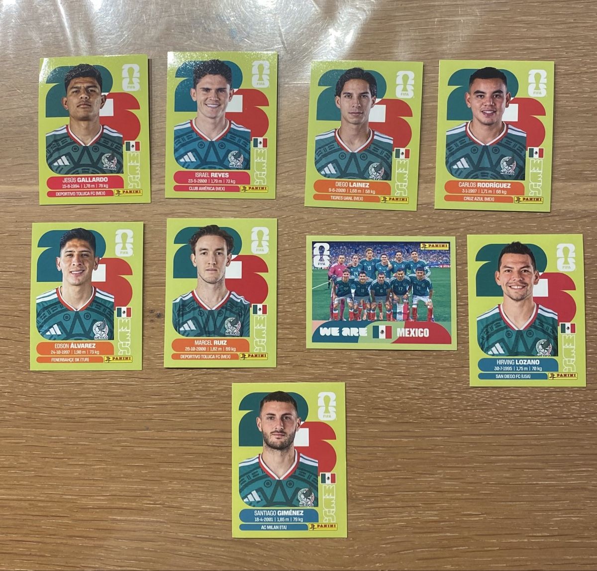 Panini Carte collezionabili: Panini Stickers - MEX - 9 Stickers – Nuovo (secondo la descrizione) da Adliswil venduto da didoli