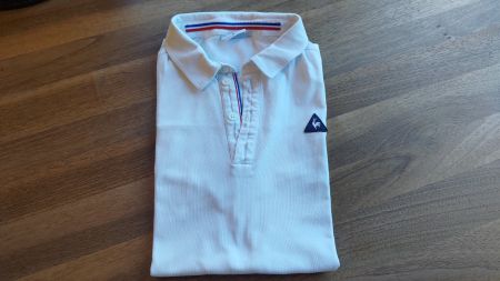 Schönes Polo Shirt Le Coq Sportif Weiss Gr. M ab 1.-