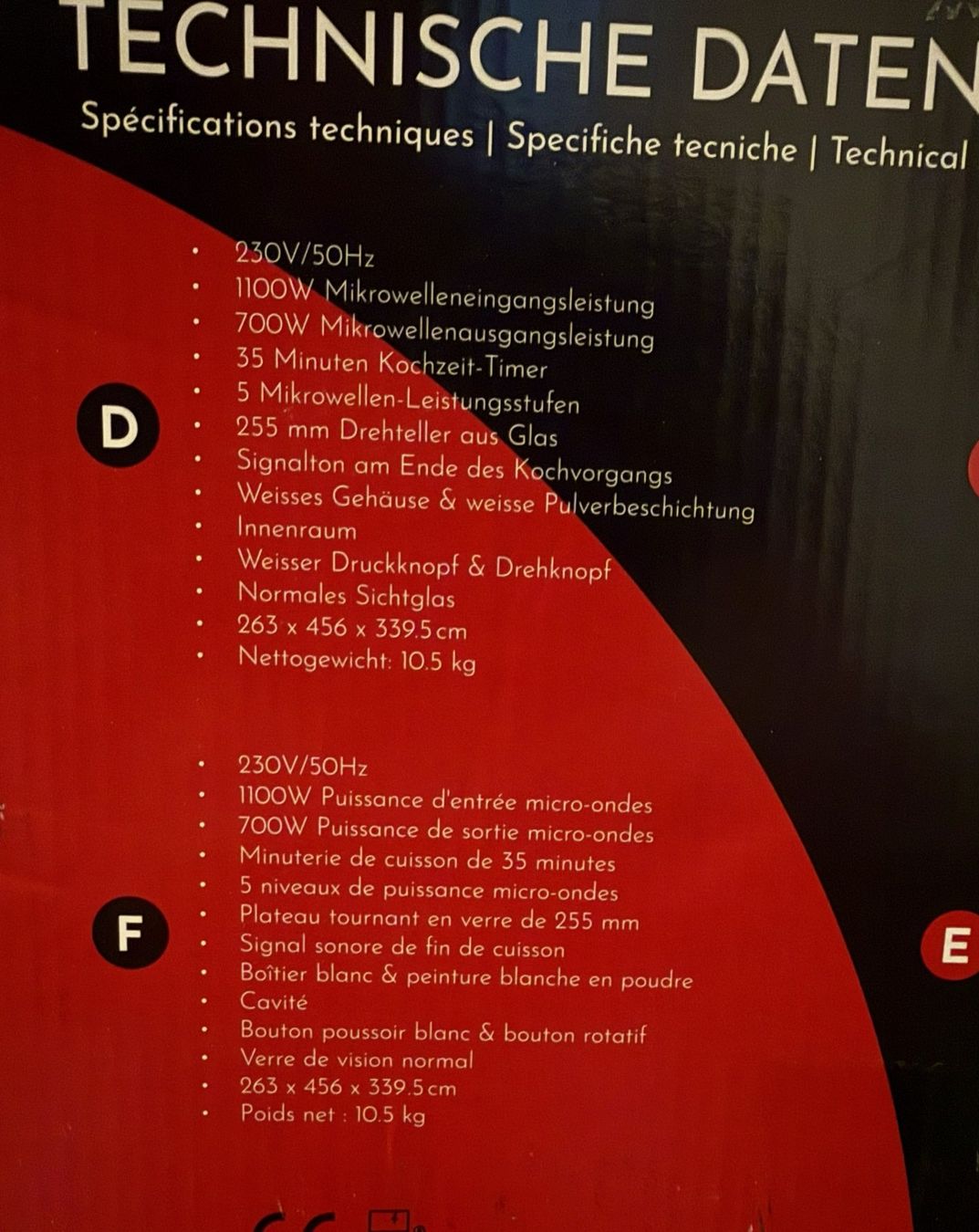 Appareils de cuisine: Mikrowelle 20 L – Neuf (Voir description) à Winterthur par RFLe 3