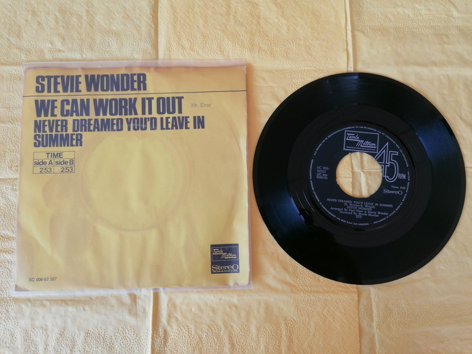 Schallplatten: Stevie Wonder – We Can Work It Out – Gebraucht aus Emmenbrücke von lamorak