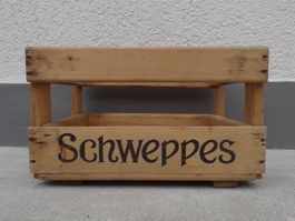 1 alte Holzkiste SCHWEPPES 1979 Kiste Getränkekiste Harass
