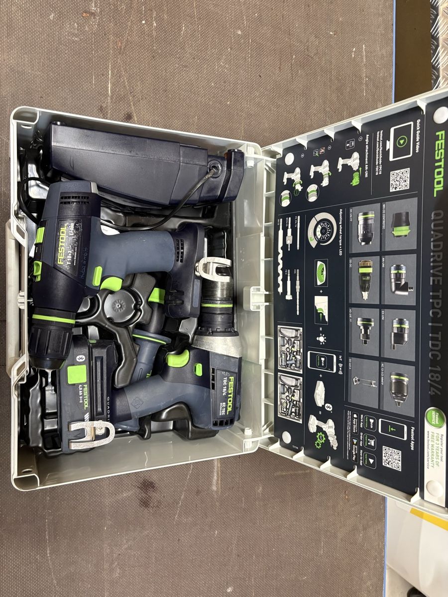 Festool Trapani: Festool Quadrive TPC 18/4 Akku-Bohrschrauber-Set – Usato da Lüchingen venduto da BrazeFX 1