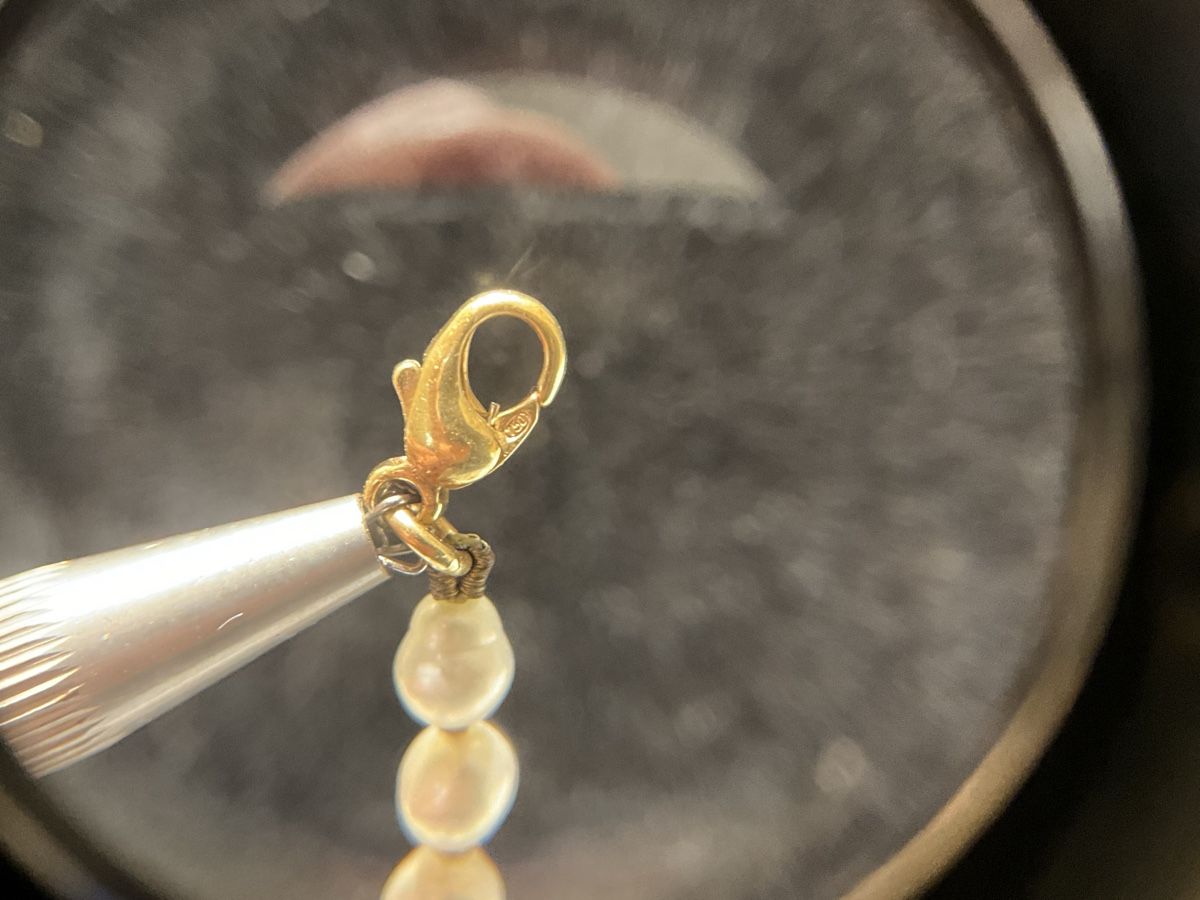 Catenine: Feine Perlenkette mit 18k Verschluss – Usato da Schaffhausen venduto da glamour-shop 3