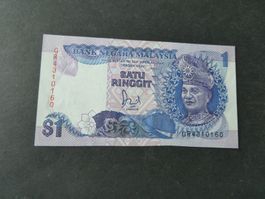Malaysia, 1 Ringgit   - ungefaltet