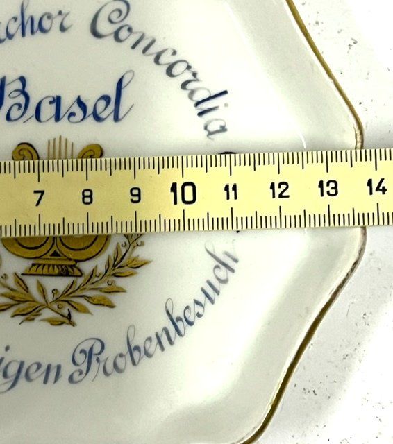 Piatti: Geschenk-Tellerli Männerchor Concordia Basel Langenthal – Usato da Zürich venduto da gigimai67 4