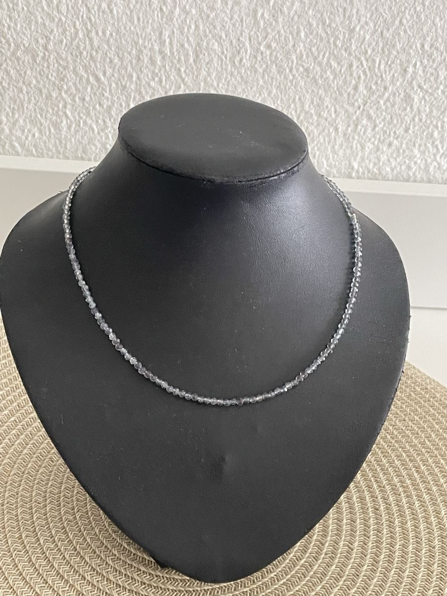 Catenine: Superbe collier de perles grises 46 cm fermoir argent 925 – Usato da Worben venduto da benit.drn 4