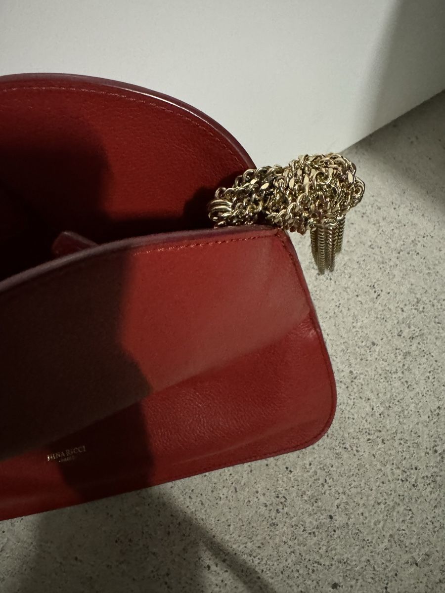 Nina Ricci Borse da donna: Rote Ledertasche Nina Ricci Paris – Usato da Zürich venduto da Chanelle07 3
