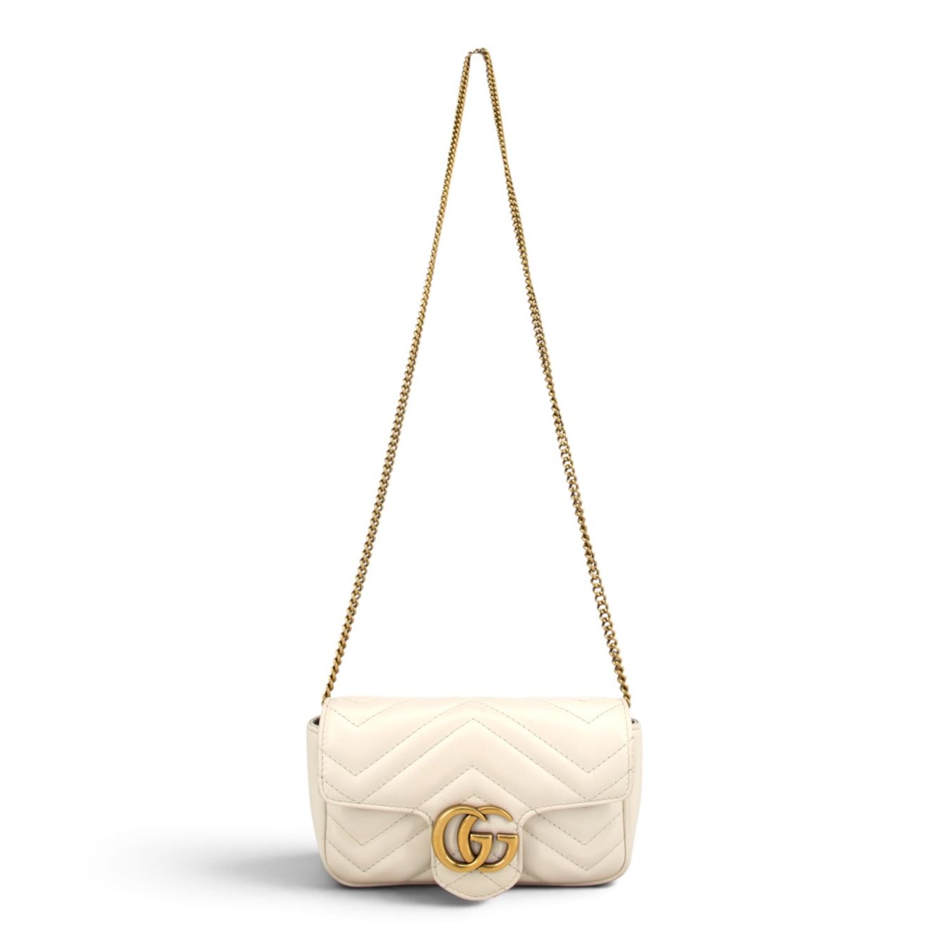 Gucci Borse da donna: Gucci GG Marmont mini crème – Usato da Binningen venduto da Designerlabels 2