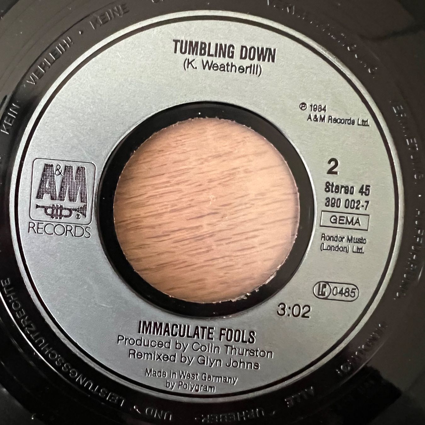 Schallplatten: Immaculate Fools - Immaculate Fools / 1. D-Press. 1984 – Gebraucht aus Gais von soundcave57 3