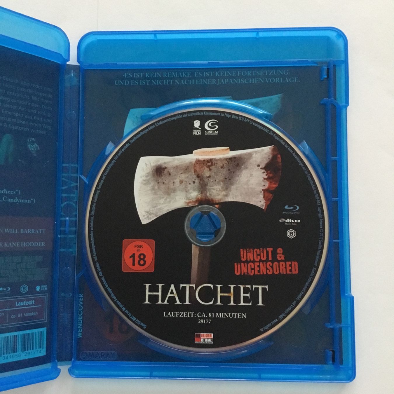Alle DVDs: Hatchet Blu Ray Uncut Rarität – Neu (gemäss Beschreibung) aus Blauen von sternchen66 2