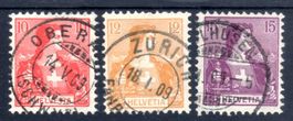 SERIE HELVETIA BRUSTBILD 1907 SAUBER GESTEMPELT - EM493