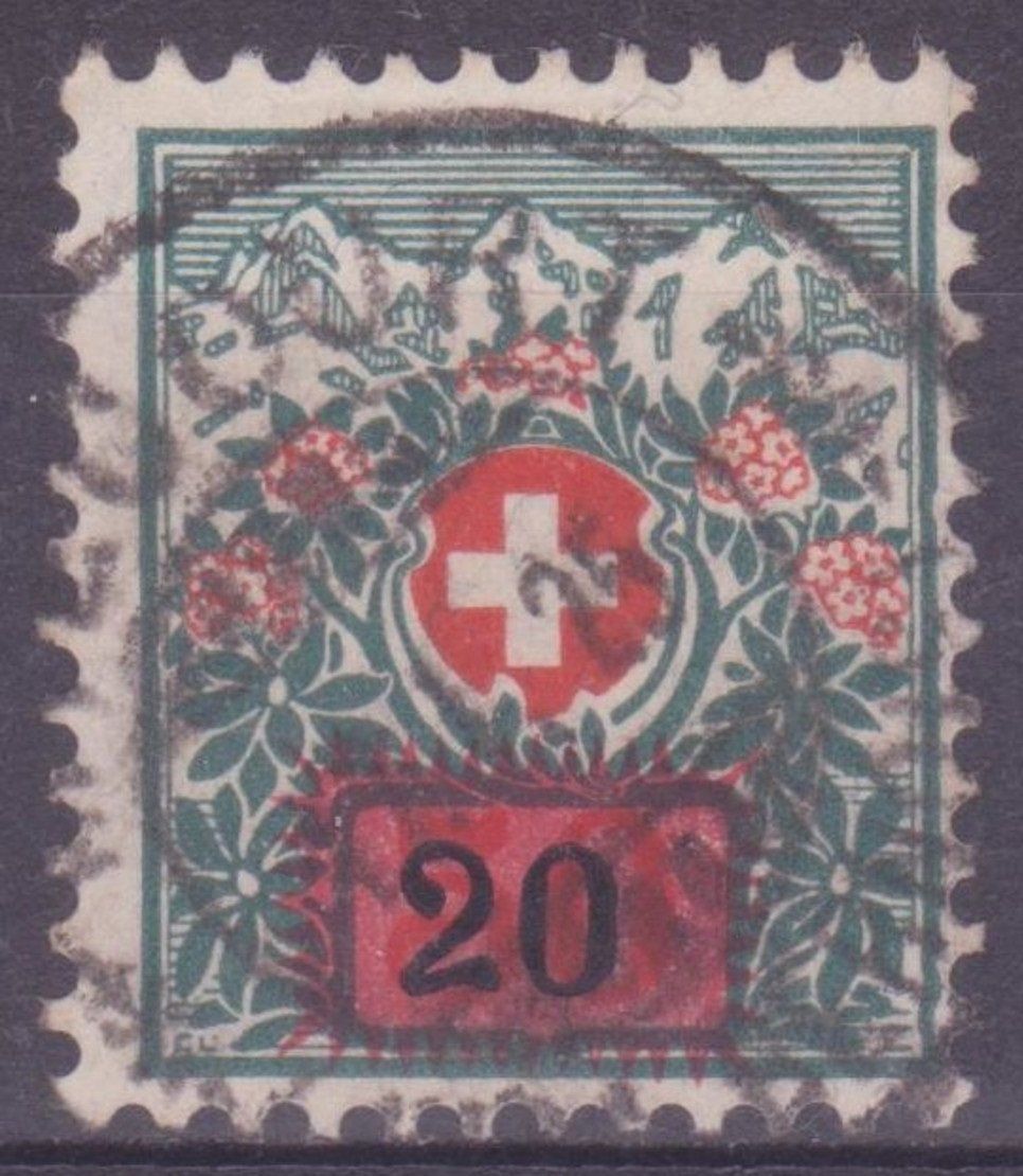 Tutti i francobolli: Plattenfehler Porto ZNr. 41.2.01b – Usato da Gränichen venduto da Teufenthaler