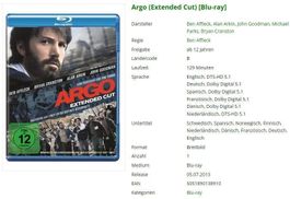 Argo (Extended Cut) [Blu-ray]