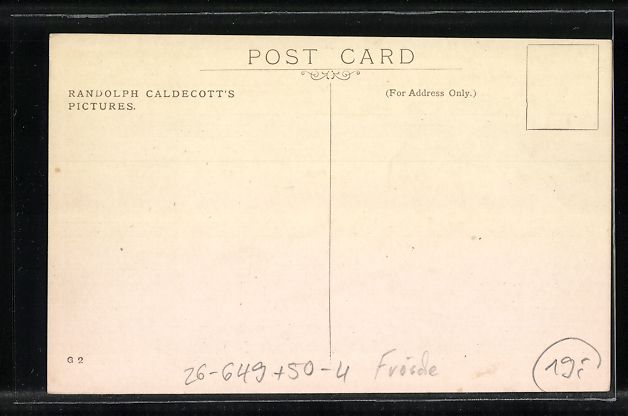 Cartoline postali: Randolph Caldecott: Frosch und Ratte auf – Usato da Berlin venduto da bartko-reher 1