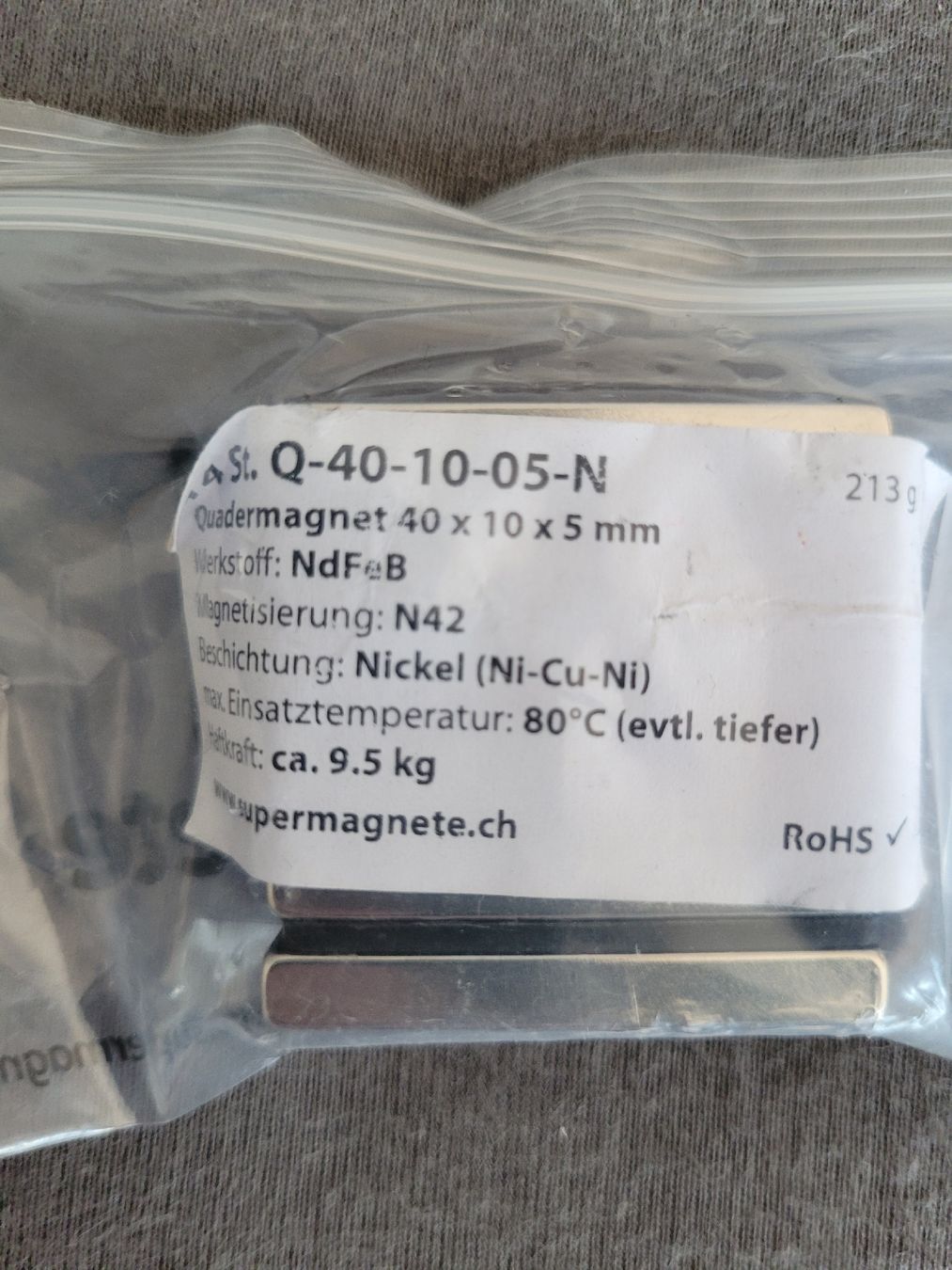 Calamite: Neodymmagnet – Nuovo (secondo la descrizione) da Aarburg venduto da Misohn 1
