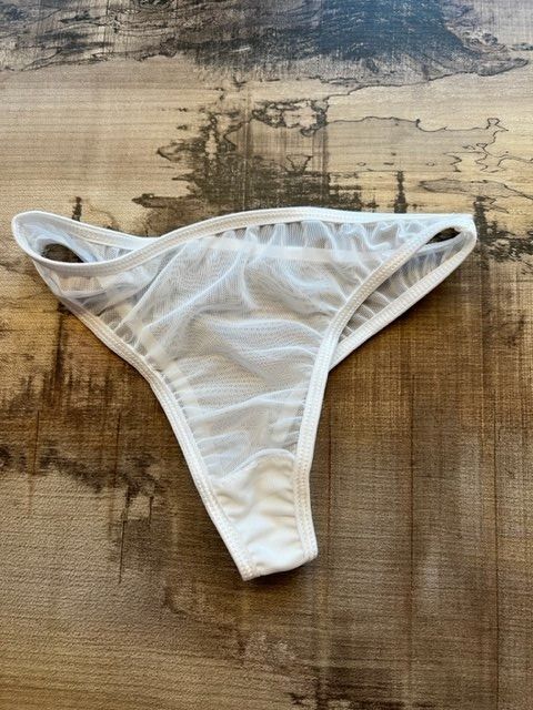 NEUER Erotik String weiss durchschimmernd Gr. XS - 222774 (Neu (gemäss ...