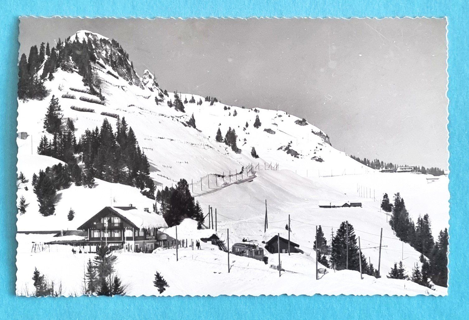 Ansichtskarten: Bretaye - Chemin de Fer en Hiver – Gebraucht aus Rothrist von RROENK