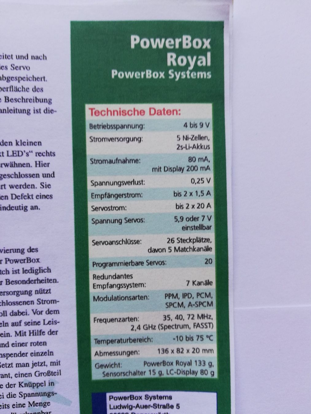 RC Kits de montage: PowerBox Royal RRS – D'occasion à Witterswil par ushornet 3