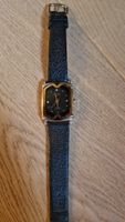 18k vergoldene OMAX Japan Damenuhr Quartz Waterproof Leder