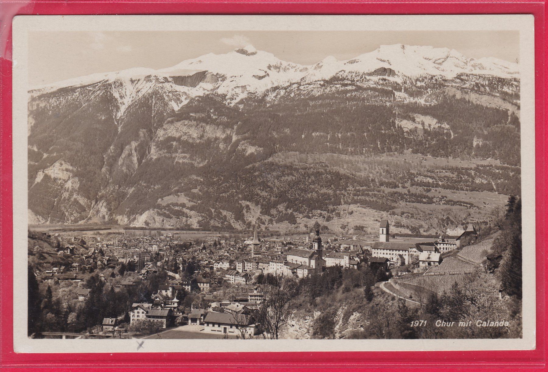 Cartoline postali: CHUR MIT CALANDA, 28.4.1941 – Usato da Oberrieden venduto da Gebirgsstelze