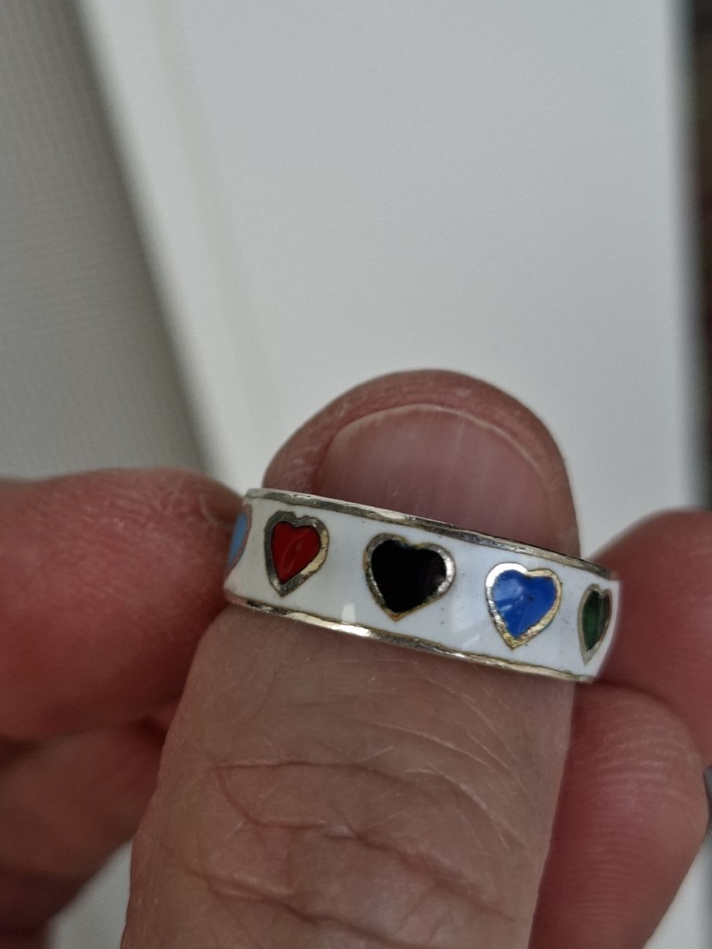 Anelli: Ring Silber 925 Gr. 54 Emaille – Usato da Remetschwil venduto da littleredboots 1