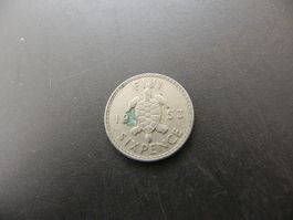 Fidschi 6 Pence 1953