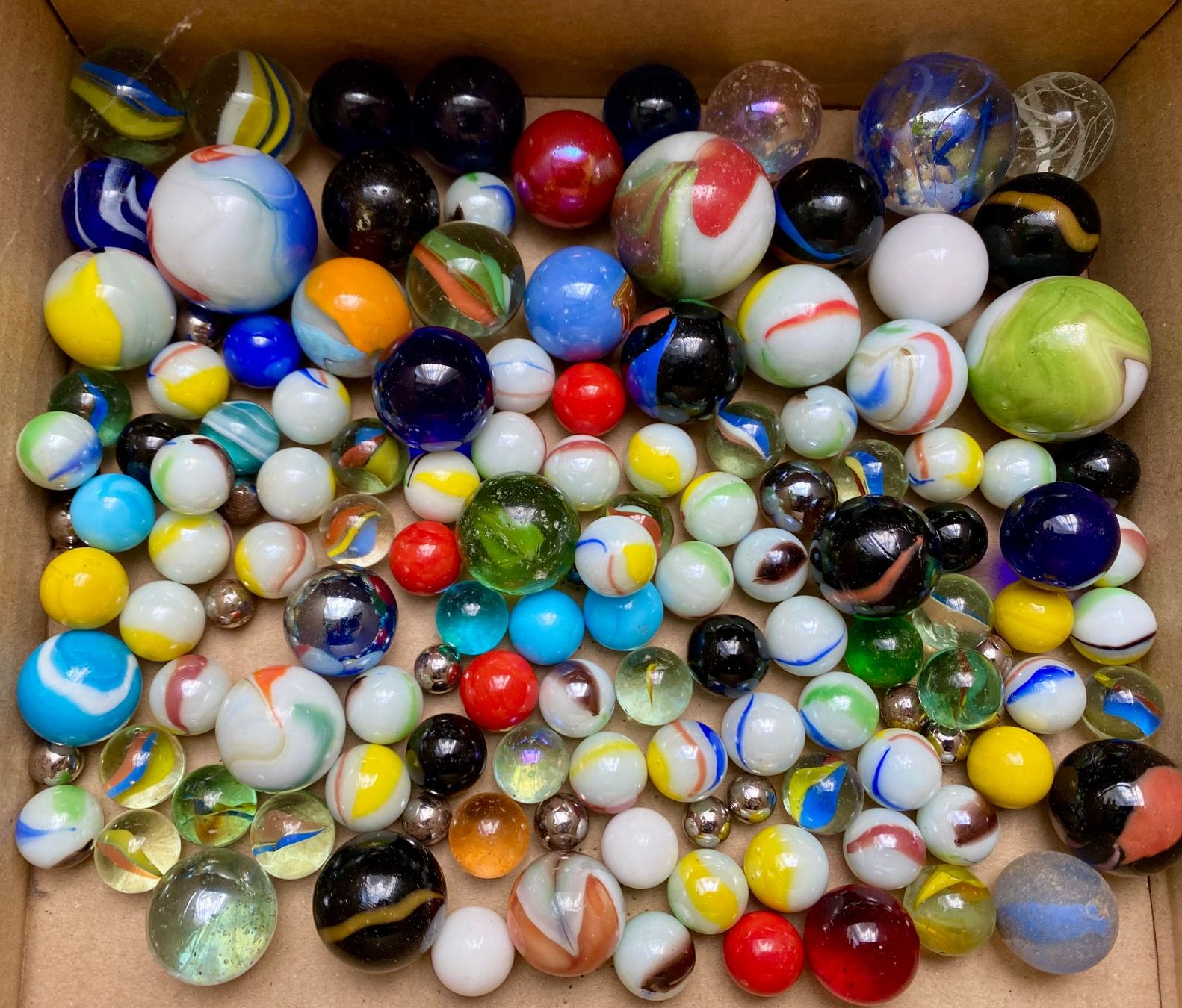 Biglie: Murmeln-Sammlung, Glasmurmeln, Top Zustand! – Usato da Gerlikon venduto da jabadabadu 1