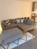 Ecksofa Capstone Taupe inkl Hocker 249x175cm