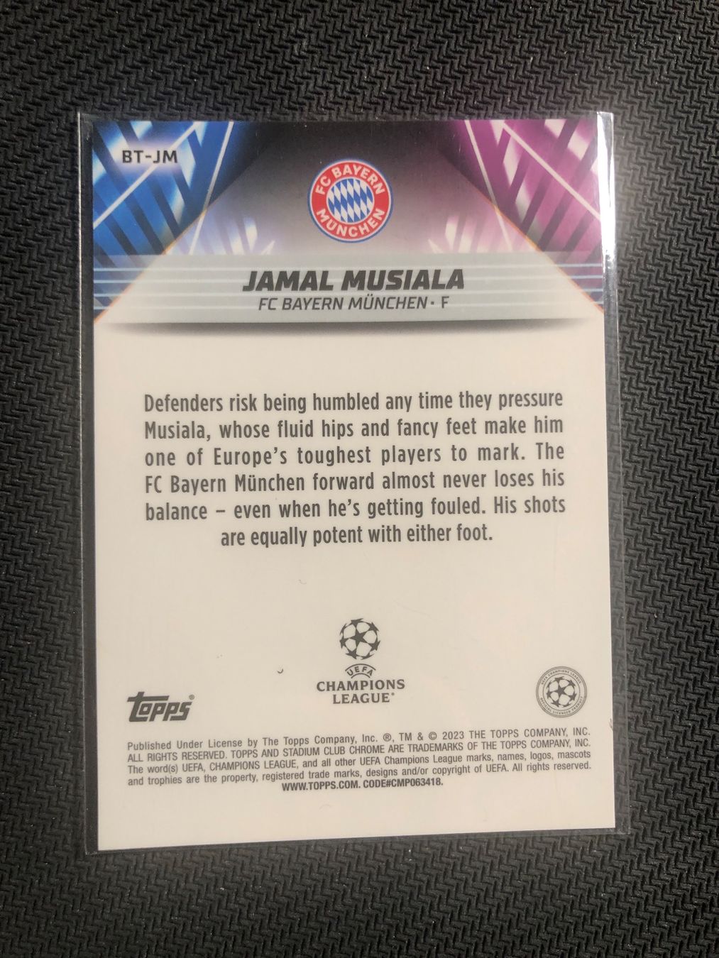 Topps Sammelbilder & Trading cards: Topps Stadium Chrome Jamal Musiala  Case Hit – Gebraucht aus Wangenried von Garagara 1
