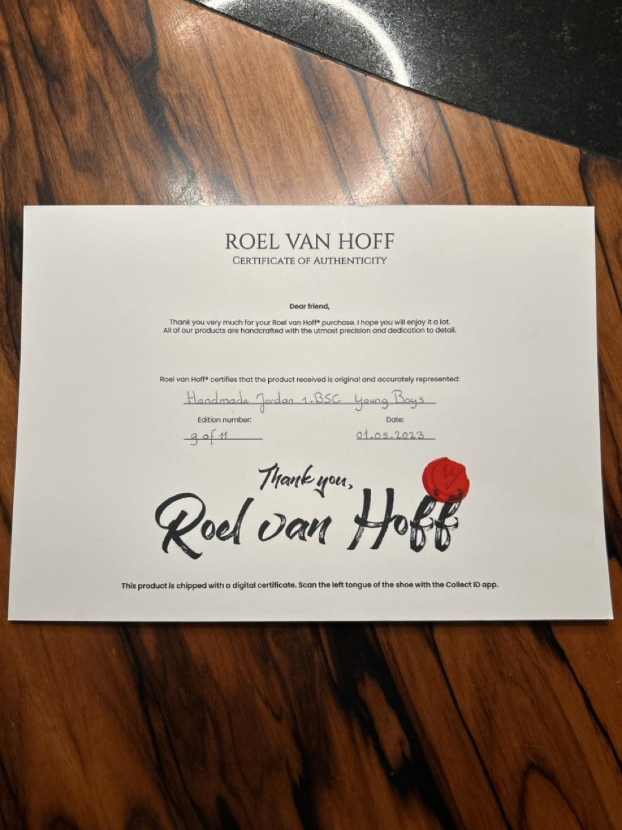 Jordan Herrenschuhe: Original VAN HOFF handmade Jordan 1-BSC young Boys 9/1 – Neu und originalverpackt aus Wohlen von Felice77 5